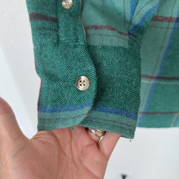 High Sierra By Mervyns Vintage Wool Blend Flannel Shacket Size Meduim - Picture 5 of 7